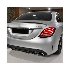 Eleron portbagaj auto Mercedes Clasa C W205 2014-2020 negru piano black