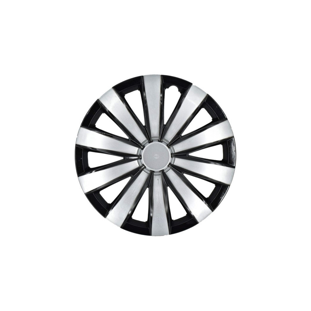 Set 4 capace roti culoare negru argintiu 16 inch