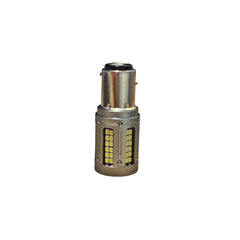 Set 2 becuri 2 faze BAZ15D 84SMD Canbus 12V-24V nonpolar lumina alba 1000 lumen 25w