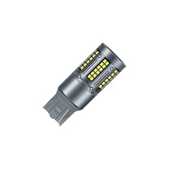 Set 2 becuri o faza T20 7440 84SMD Canbus 12V-24V nonpolar lumina alba 1000 lumen 25W