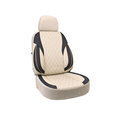 Huse scaune auto universale fractionate Premium fata si spate compatibile dimensiuni standard bej negru