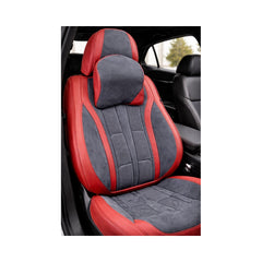 Huse scaune auto universale fractionate 9D Premium fata si spate rosu gri antracit