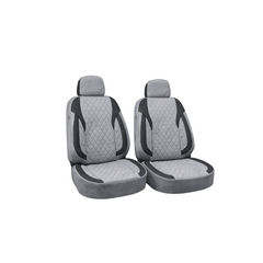 Huse scaune auto universale fractionate XL Premium compatibile SUV si Limuzine gri negru