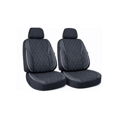 Huse scaune auto universale fractionate XL Premium compatibile SUV si Limuzine negru cusatura gri