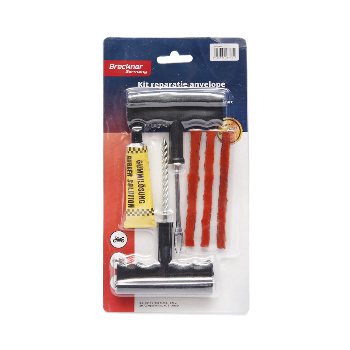 Kit vulcanizare complet: cric, cheie roti, compresor, spray roti, kit reparatie, manusi, geanta