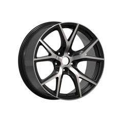 Set jante aliaj PDW 18x7 5x112 ET35 negru polish compatibile MG, MINI, Cupra, Audi, BMW, Volkswagen, Mercedes, Skoda, Seat
