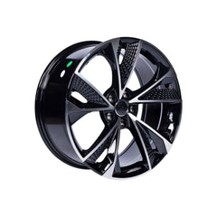 Set jante aliaj PDW 18x8 5x112 ET35 negru polish diamond cut compatibile Audi, BMW, Volkswagen, Mercedes, Skoda, Seat, Cupra