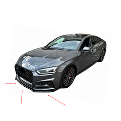 Spoiler ( LIP ) prelungire bara fata Audi A5 S-Line S5 F5 Coupe Sportback 2017-2019 ABS negru Piano