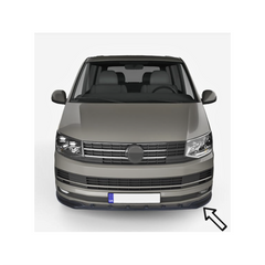 Spoiler ( LIP ) prelungire bara fata Volkswagen Transporter T5 2003-2015 ABS negru Piano