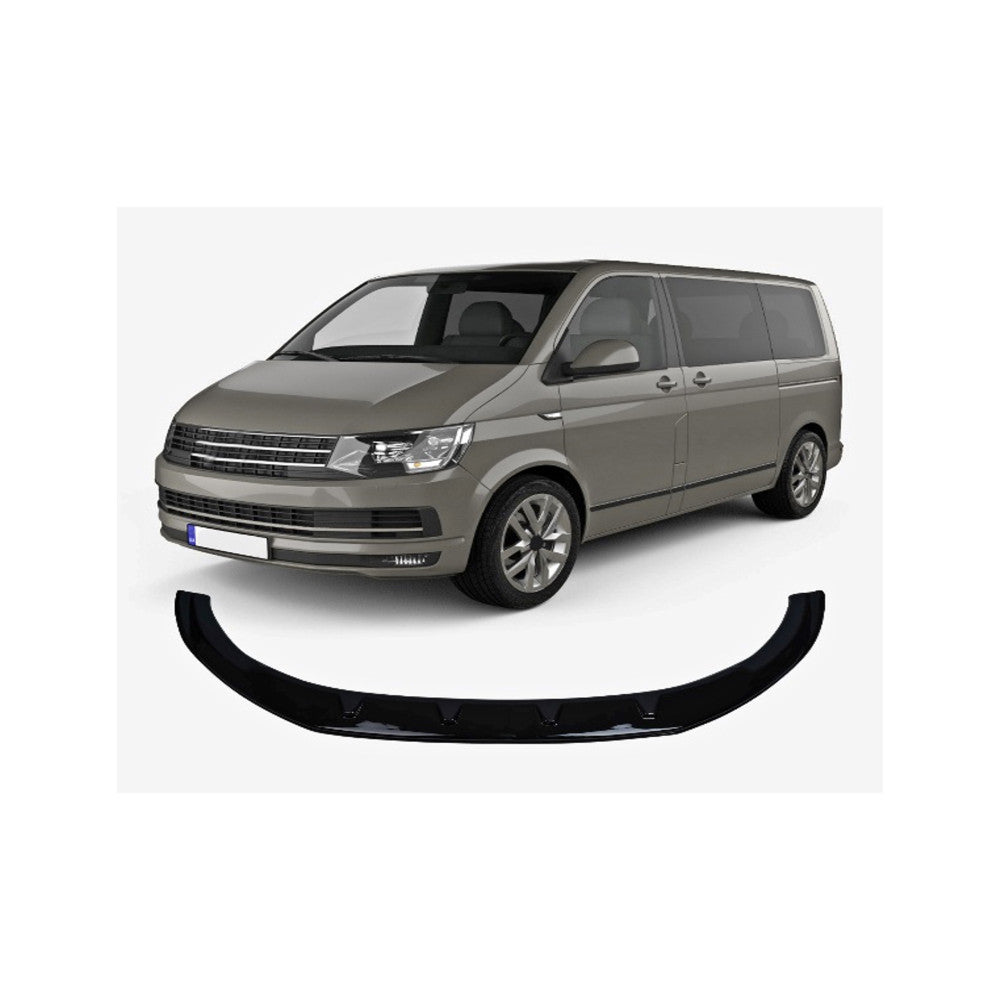 Spoiler ( LIP ) prelungire bara fata Volkswagen Transporter T6 2015-> ABS negru Piano