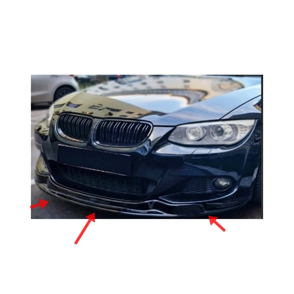 Spoiler ( LIP ) prelungire bara fata BMW Seria 3 E92 cu pachet M 2010-2013 ABS negru Piano