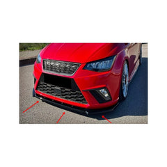 Spoiler ( LIP ) prelungire bara fata Seat Ibiza MK5 2017-2021 ABS negru Piano