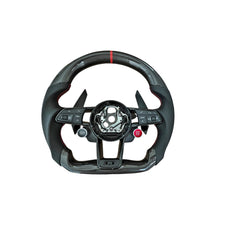 Volan sport piele si carbon compatibil cu modelele Audi fabricate dupa 2011