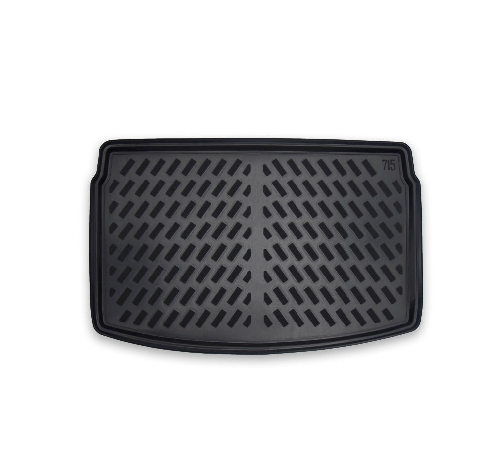 Covoras tip tavita portbagaj premium compatibil Volkswagen Polo MK6 portbagaj cu baza inalta Hatchback 2017->