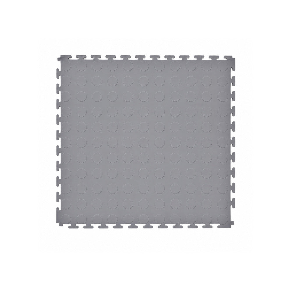 Pardoseala modulara PVC pentru garaj gri 500 x 500 x 6 mm