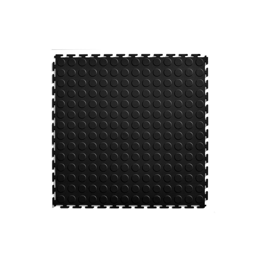 Pardoseala modulara PVC pentru garaj negru 500 x 500 x 6 mm