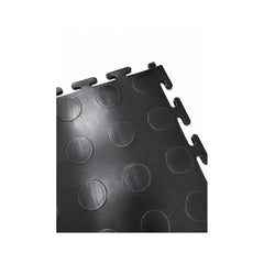 Pardoseala modulara PVC pentru garaj negru 500 x 500 x 6 mm