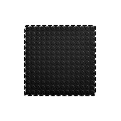 Pardoseala modulara PVC pentru garaj negru 500 x 500 x 6 mm