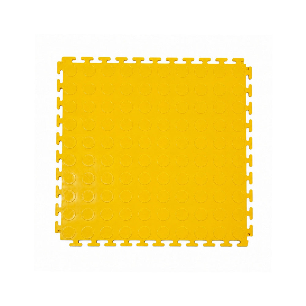Pardoseala modulara PVC pentru garaj galben 500 x 500 x 6 mm