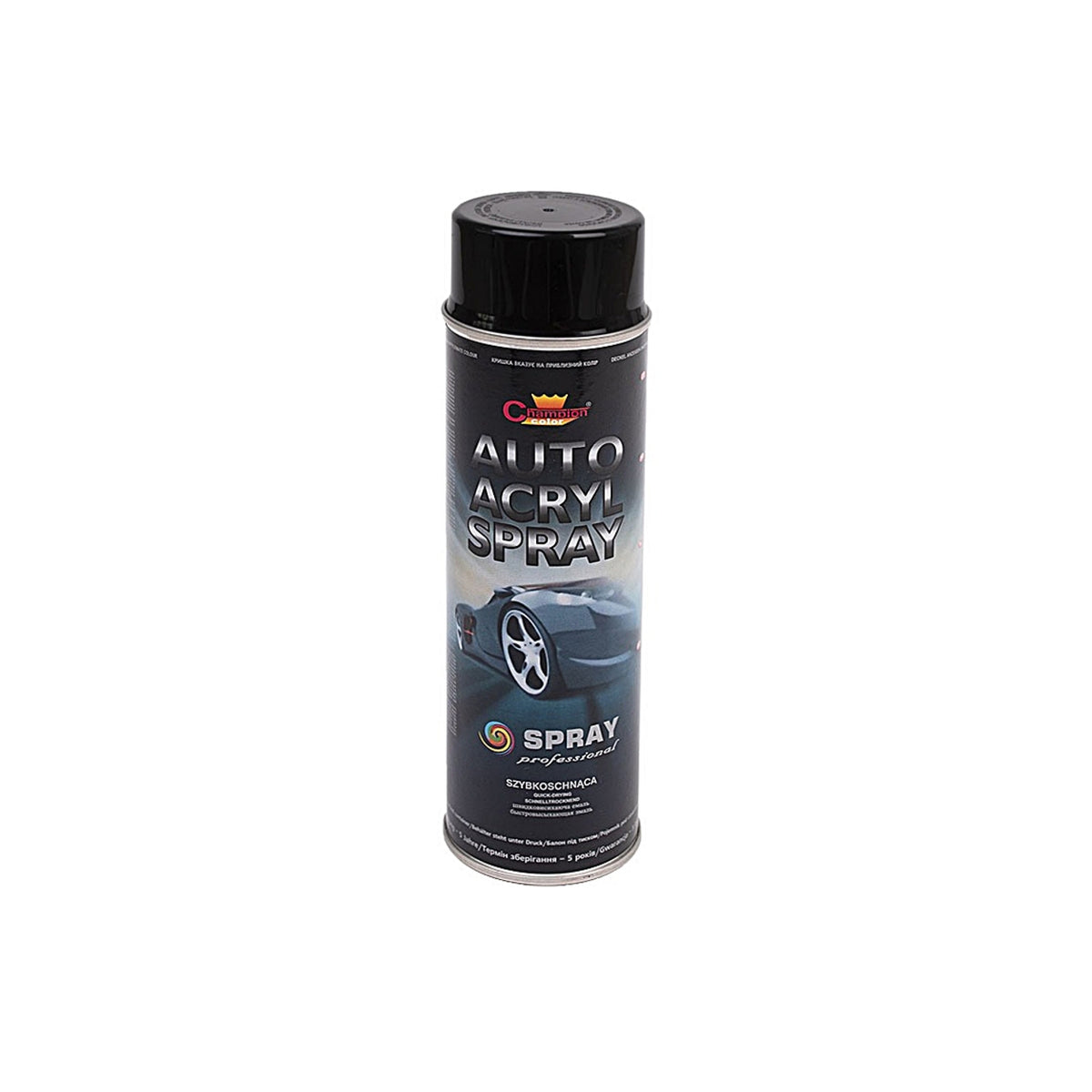 Spray vopsea negru lucios Champion profesional 500ml