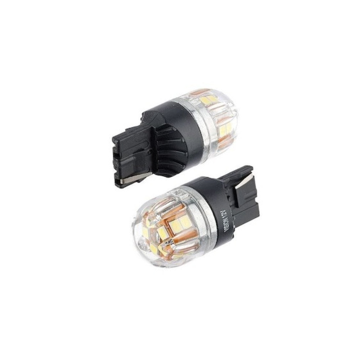 Bec o faza T20 7440 W21W 15SMD 2835 12V CANBUS nonpolar 320 lumen Lumina galbena