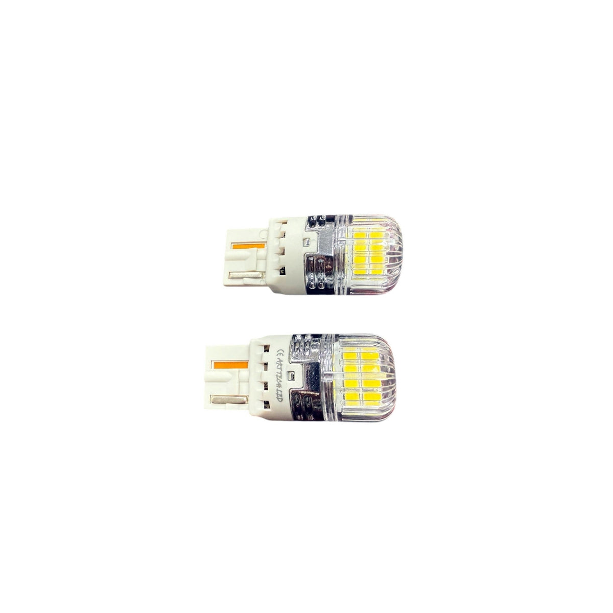 Set 2 becuri auto LED o faza T20 7440 W21W 16SMD 2835 CANBUS 12-24V 620lm lumina alba