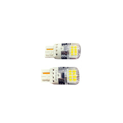 Set 2 becuri auto LED o faza T20 7440 W21W 16SMD 2835 CANBUS 12-24V 620lm lumina alba