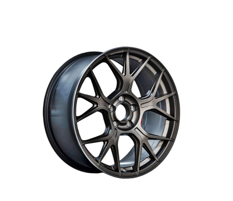 Jante in doua latimi DY1046 1047 KM 19x8.5 19x9.5 5x112 bronz cu margine diamond cut mat compatibile Mercedes