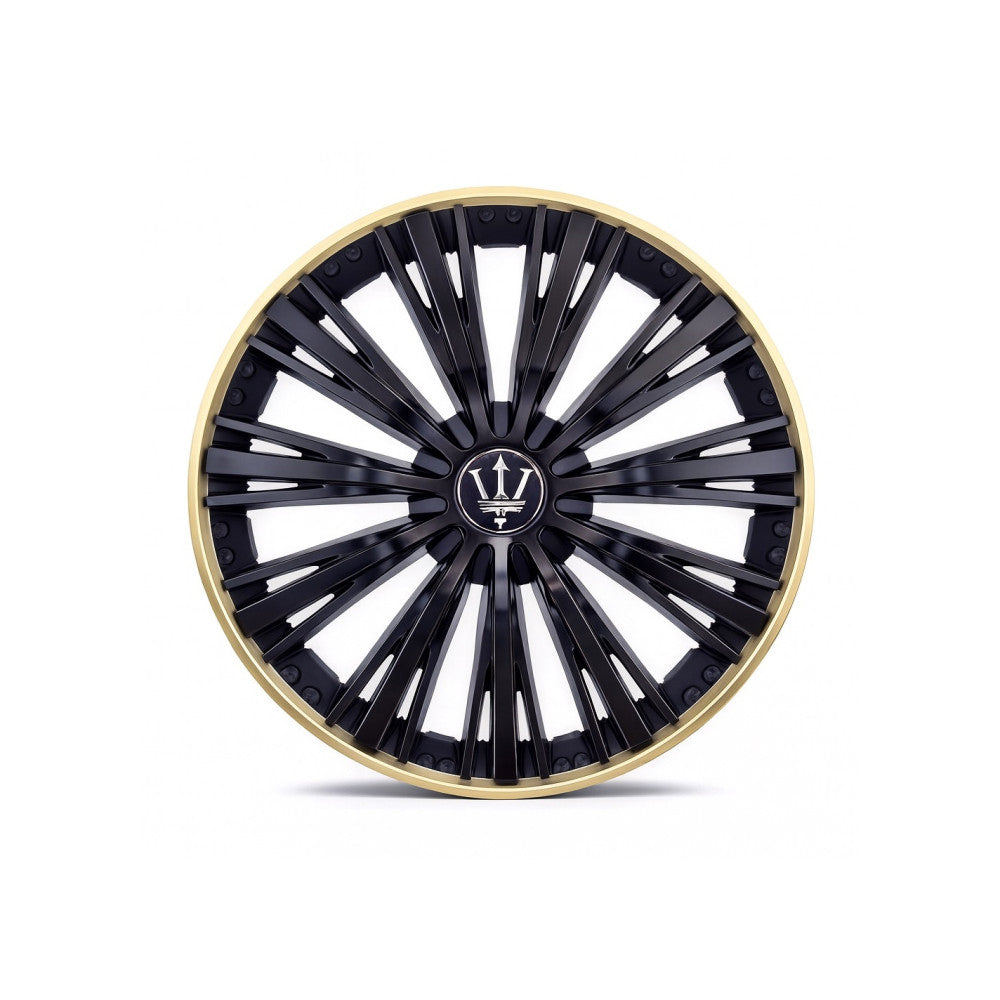 Set 4 capace roti Evo culoare negru auriu 16 inch