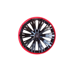 Set 4 capace roti Evo culoare negru rosu 16 inch