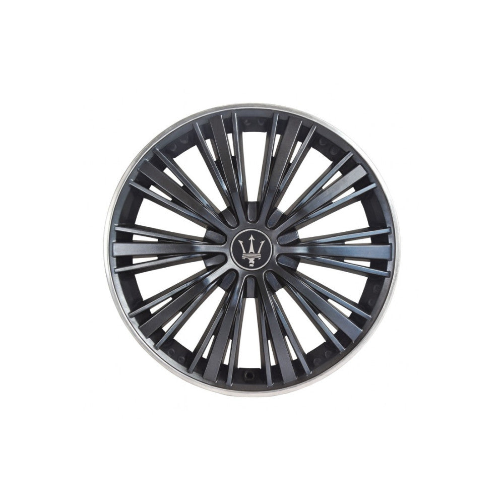 Set 4 capace roti Evo culoare negru argintiu 16 inch