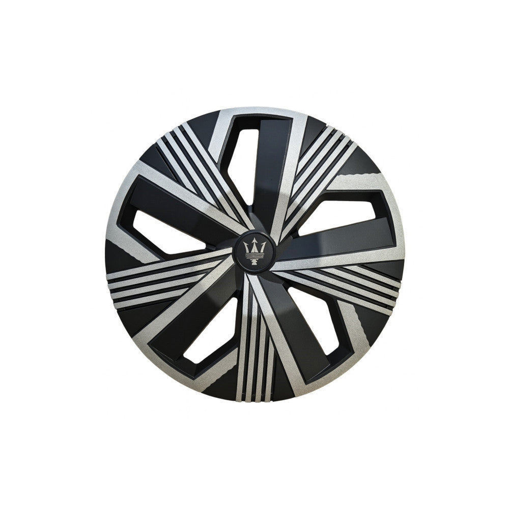 Set 4 capace roti Evo culoare negru argintiu 16 inch