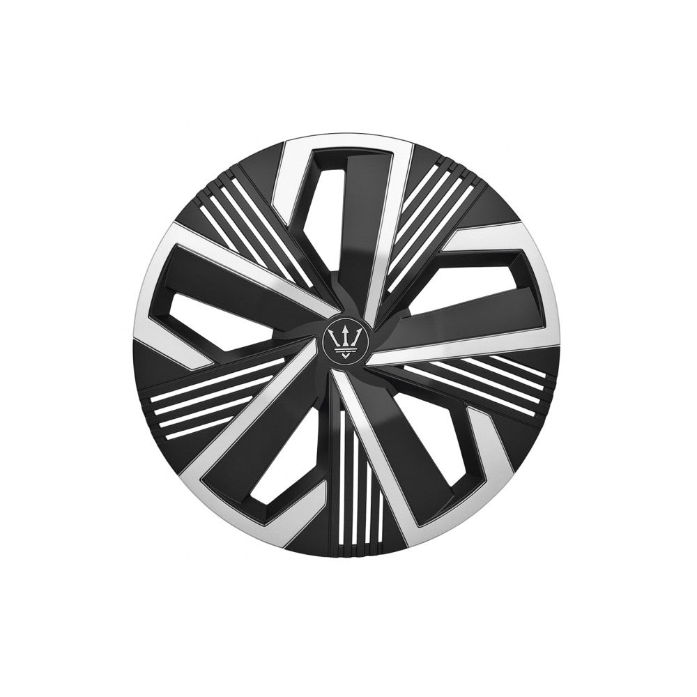 Set 4 capace roti Evo culoare negru argintiu 15 inch