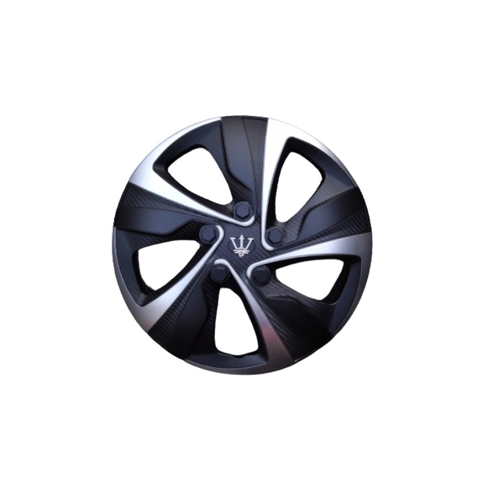 Set 4 capace roti Evo culoare negru argintiu 15 inch