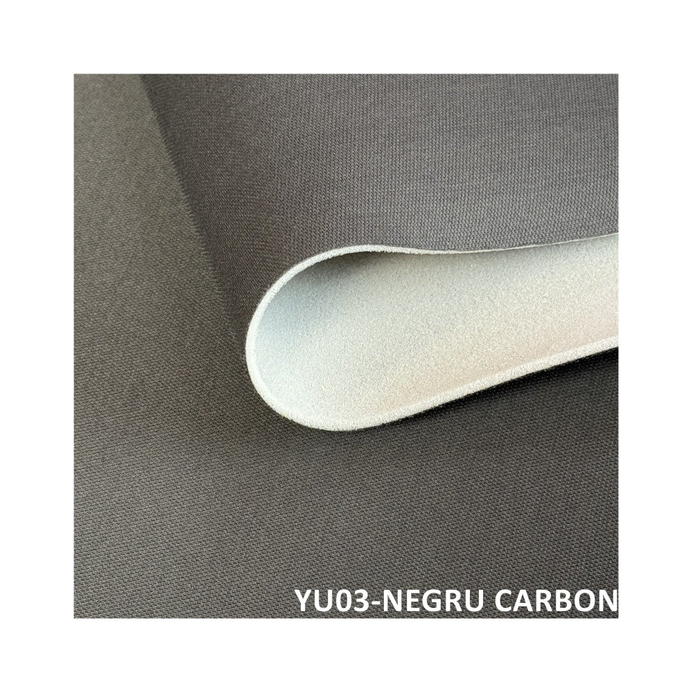 Rola material textil buretat pentru plafon si tapiterii auto 27,4metrix1,5metri PREMIUM Cod: YU03 GRI spre NEGRU