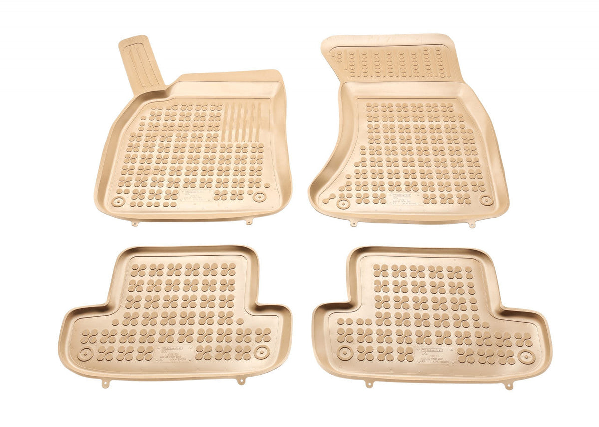 Covorase Presuri Auto Cauciuc Dedicate Bej Audi A5 I Cabrio, Coupe 2007 - 2016