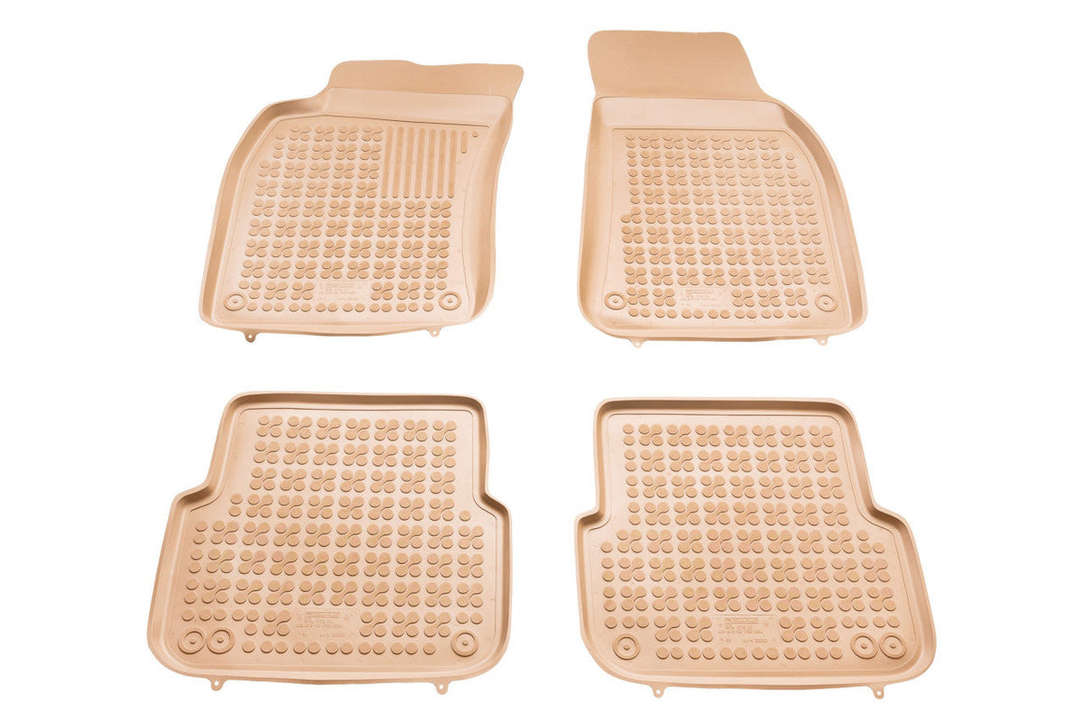 Covorase Presuri Auto Cauciuc Dedicate Bej Audi A6 Allroad Quattro C6 2006 - 2011 | Audi A6 III C6 Pre Facelift 2004 -2008