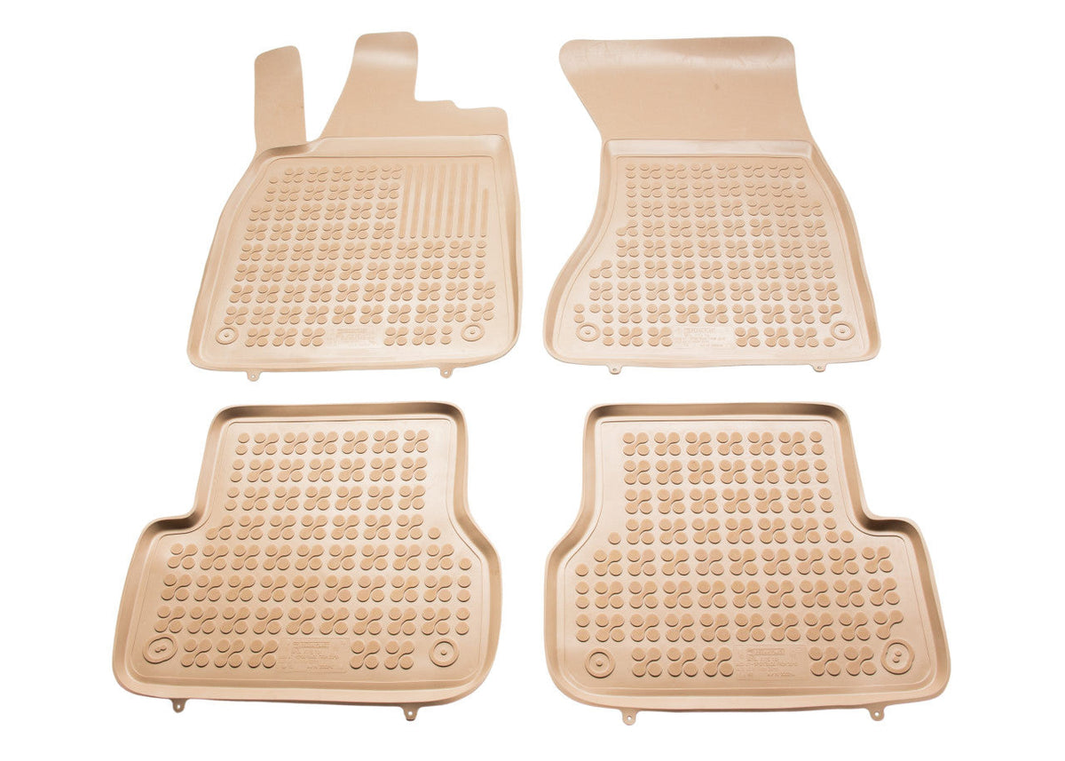 Covorase Presuri Auto Cauciuc Dedicate Bej Audi A6 IV C7 2011 - 2018 | Audi A7 I Sportback 2010 - 2017