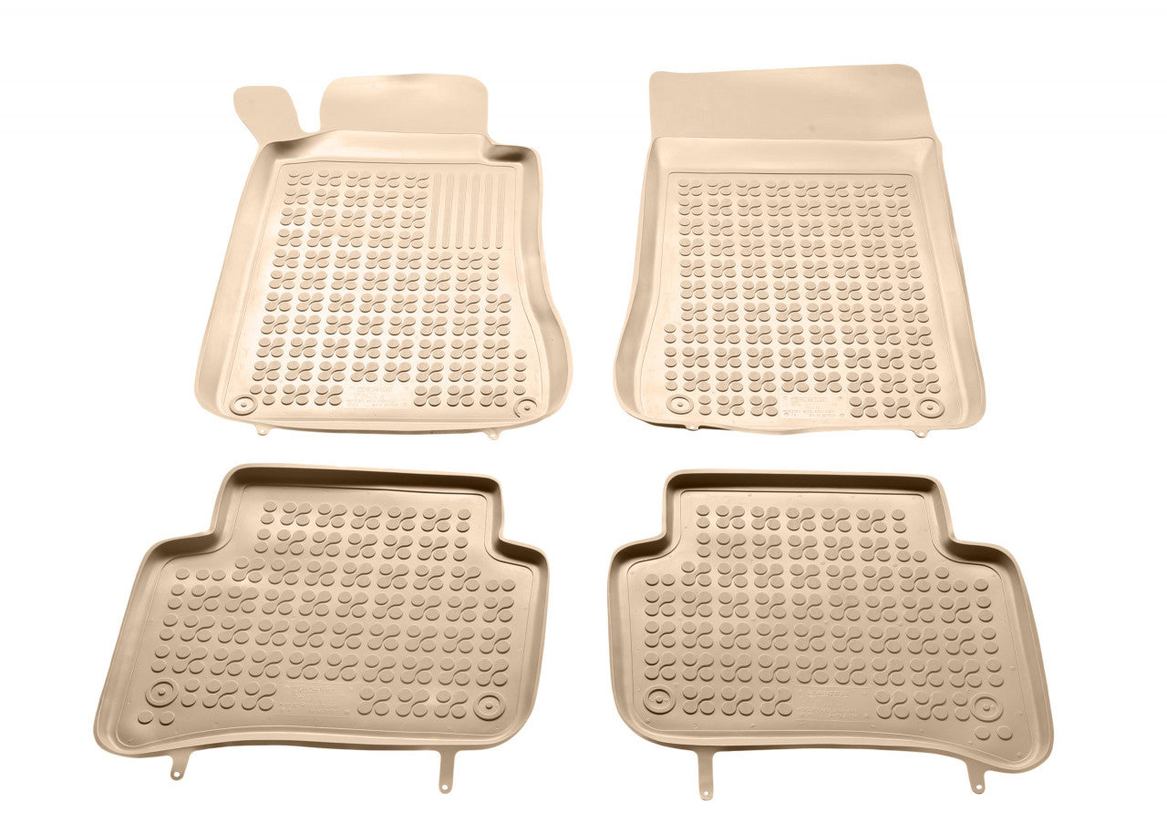Covorase Presuri Auto Cauciuc Dedicate Bej Mercedes W203, S203 C-CLASS 2000 - 2007
