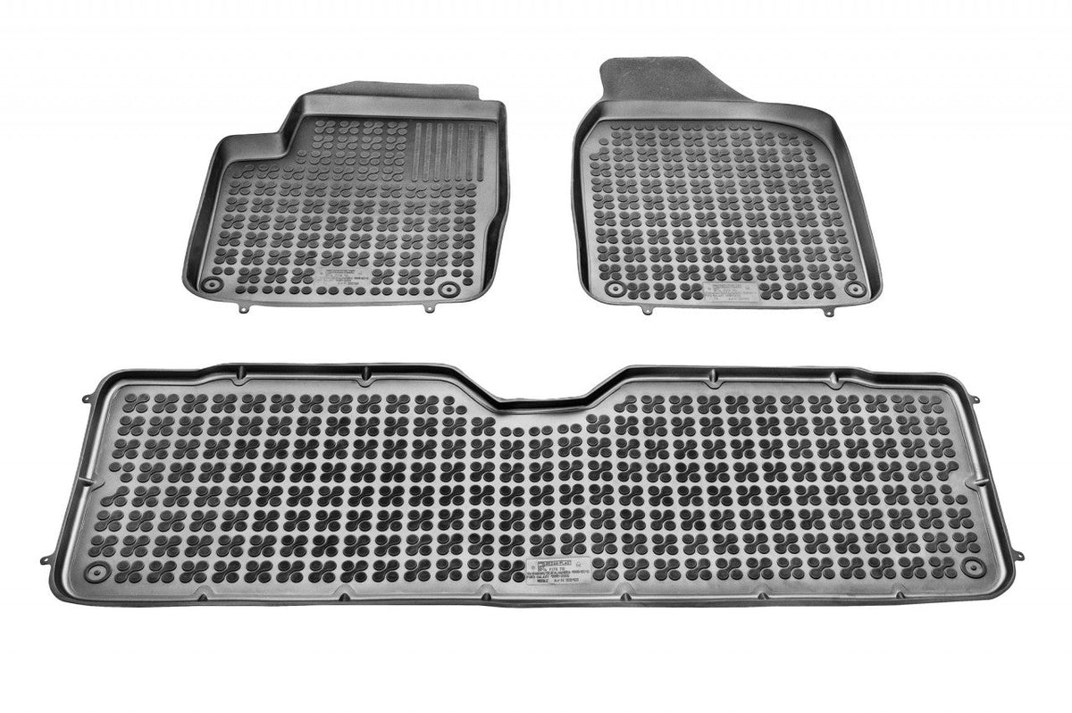 Covorase Presuri Auto Cauciuc Dedicate Ford GALAXY I (fata, mijloc), 5 loc 1995 - 2006 | Seat ALHAMBRA I 5 loc, (fata, mijloc) 1996 - 2010 | VW SHARAN I 5 loc (fata, mijloc) 1995 - 2010