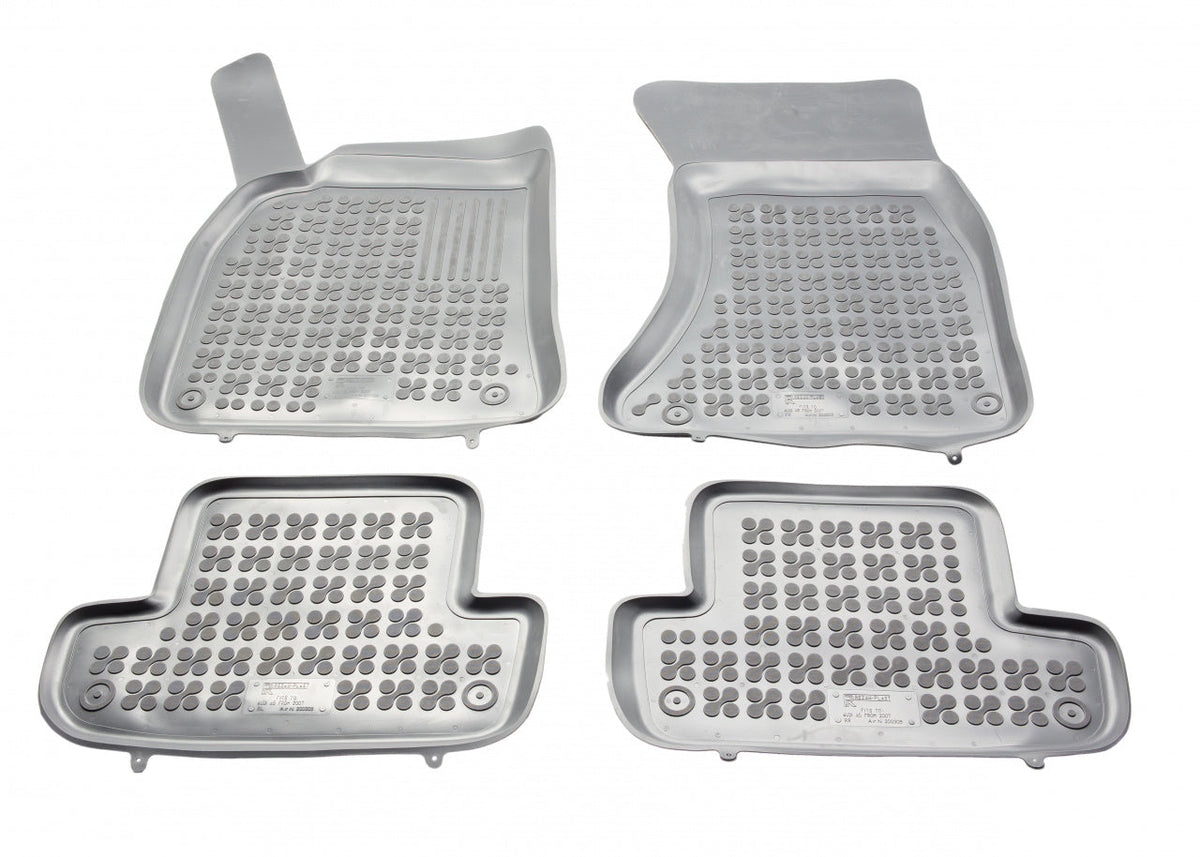 Covorase Presuri Auto Cauciuc Dedicate Gri Audi A5 I Cabrio, Coupe 2007 - 2016