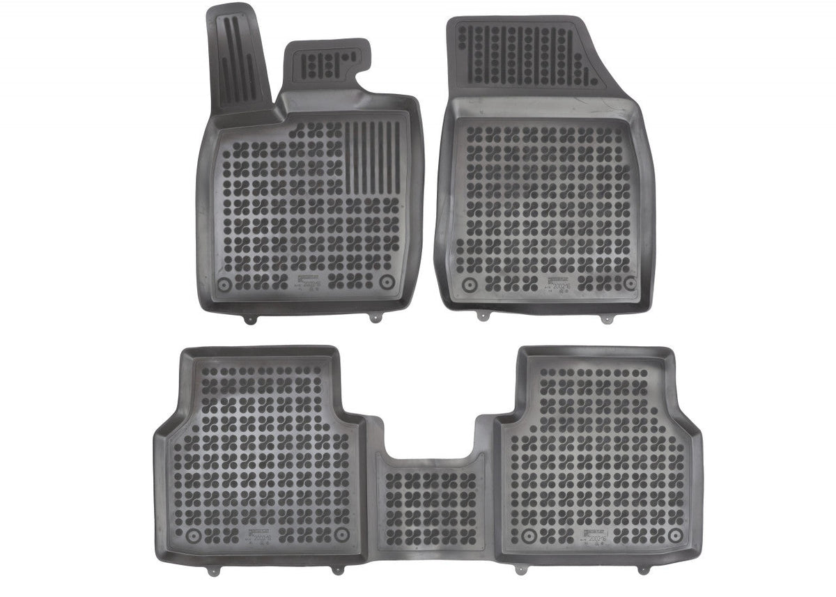 Covorase Presuri Auto Cauciuc Dedicate Skoda ENYAQ iV SUV, COUPE, electric fara tunel la mijloc pe randul 2 2020 - | VW ID.4 2020 - | VW ID.4 GTX 2020 - | VW ID.5 2022 -